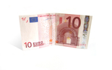 Isolated 10 Euro Bill